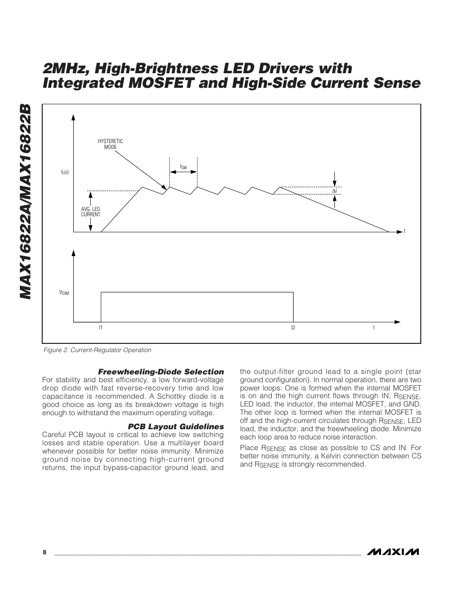 Rainbow Electronics MAX16822B User Manual | Page 8 / 10
