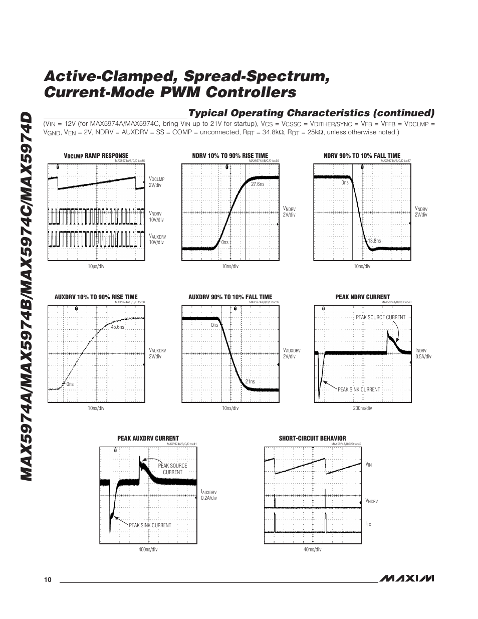 Typical operating characteristics (continued) | Rainbow Electronics MAX5974D User Manual | Page 10 / 26