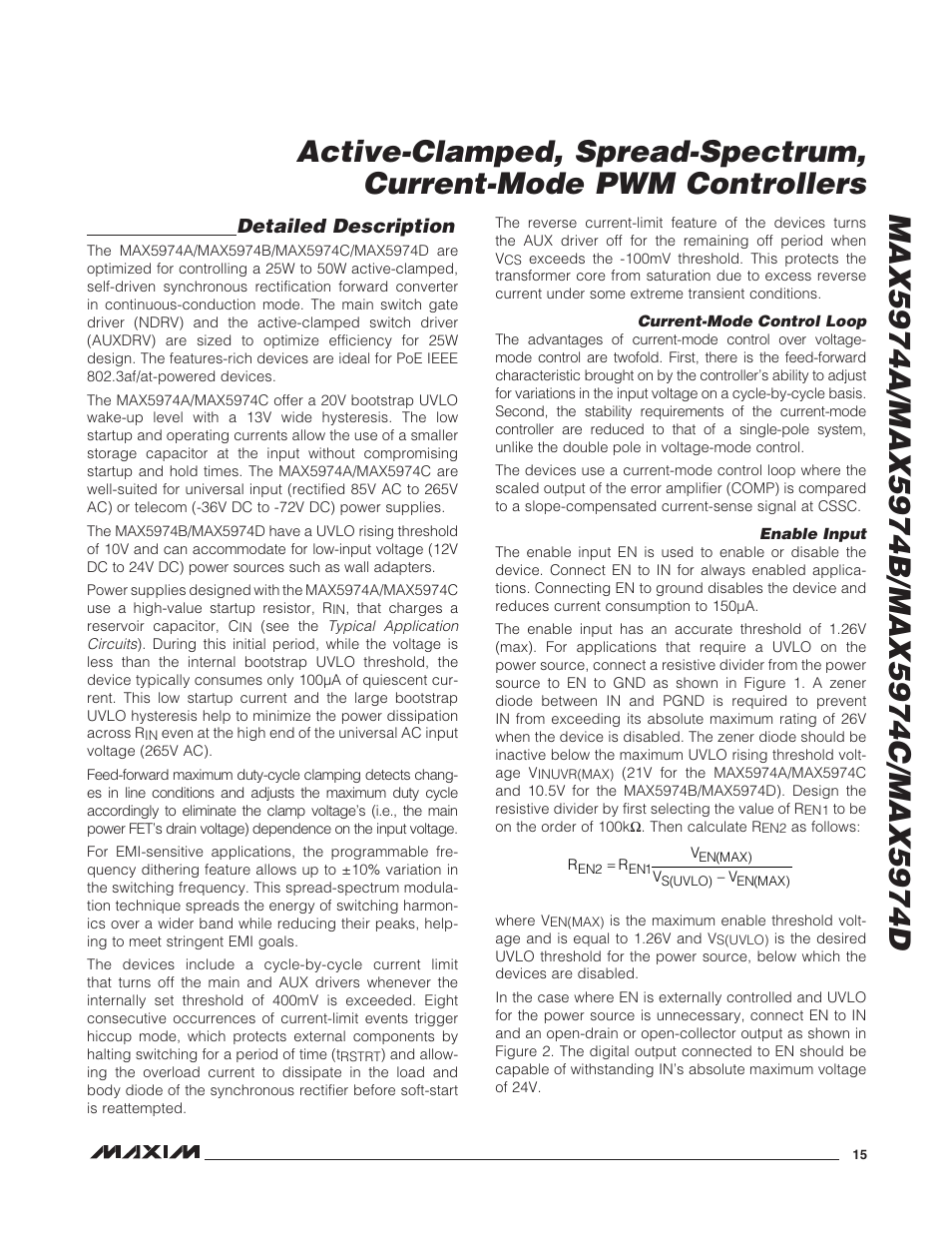 Detailed description | Rainbow Electronics MAX5974D User Manual | Page 15 / 26