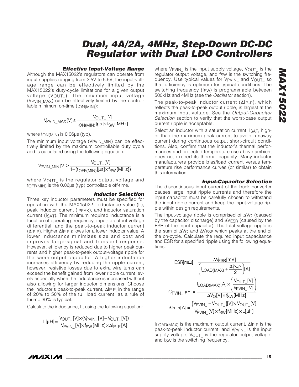 Rainbow Electronics MAX15022 User Manual | Page 15 / 27