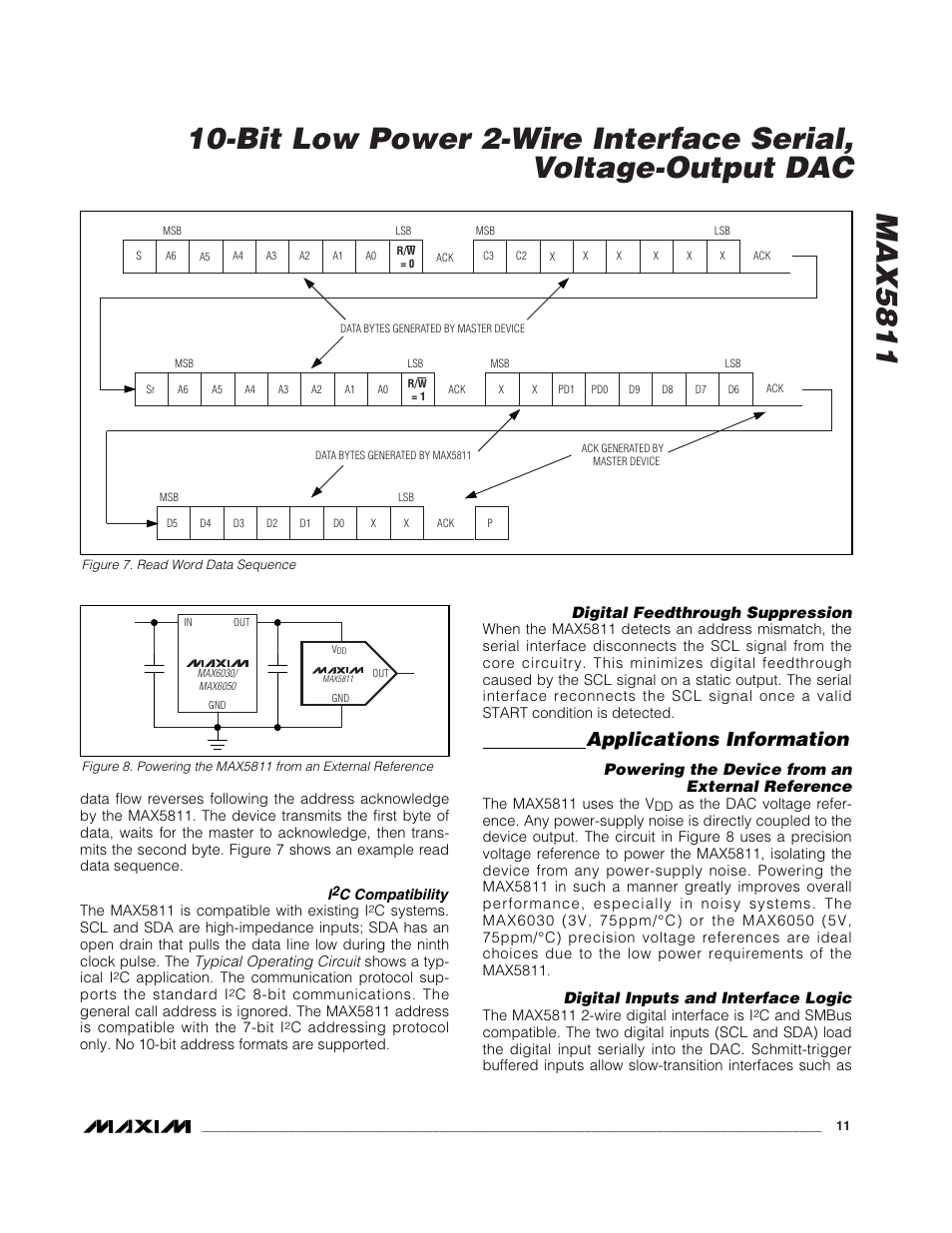 Applications information | Rainbow Electronics MAX5811 User Manual | Page 11 / 13