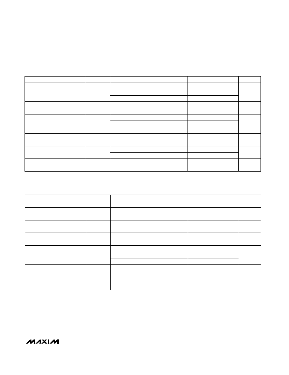 Electrical characteristics—max6145, Electrical characteristics—max6150 | Rainbow Electronics MAX6160 User Manual | Page 3 / 8