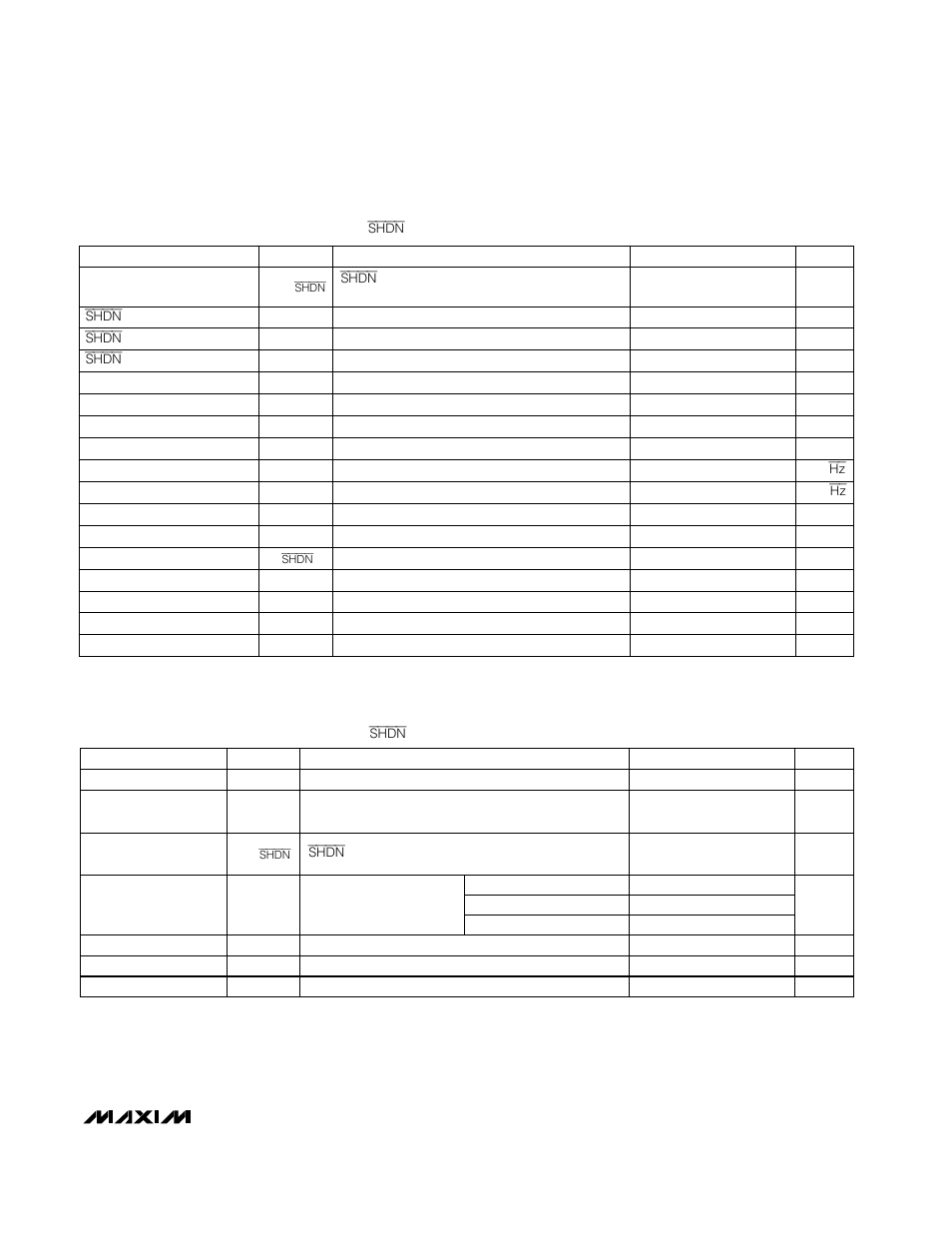 Electrical characteristics—t, 25°c (continued) | Rainbow Electronics MAX4040_MAX4044 User Manual | Page 3 / 16