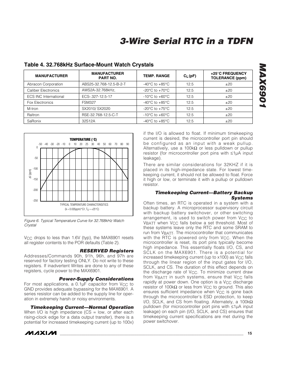 Rainbow Electronics MAX6901 User Manual | Page 15 / 18