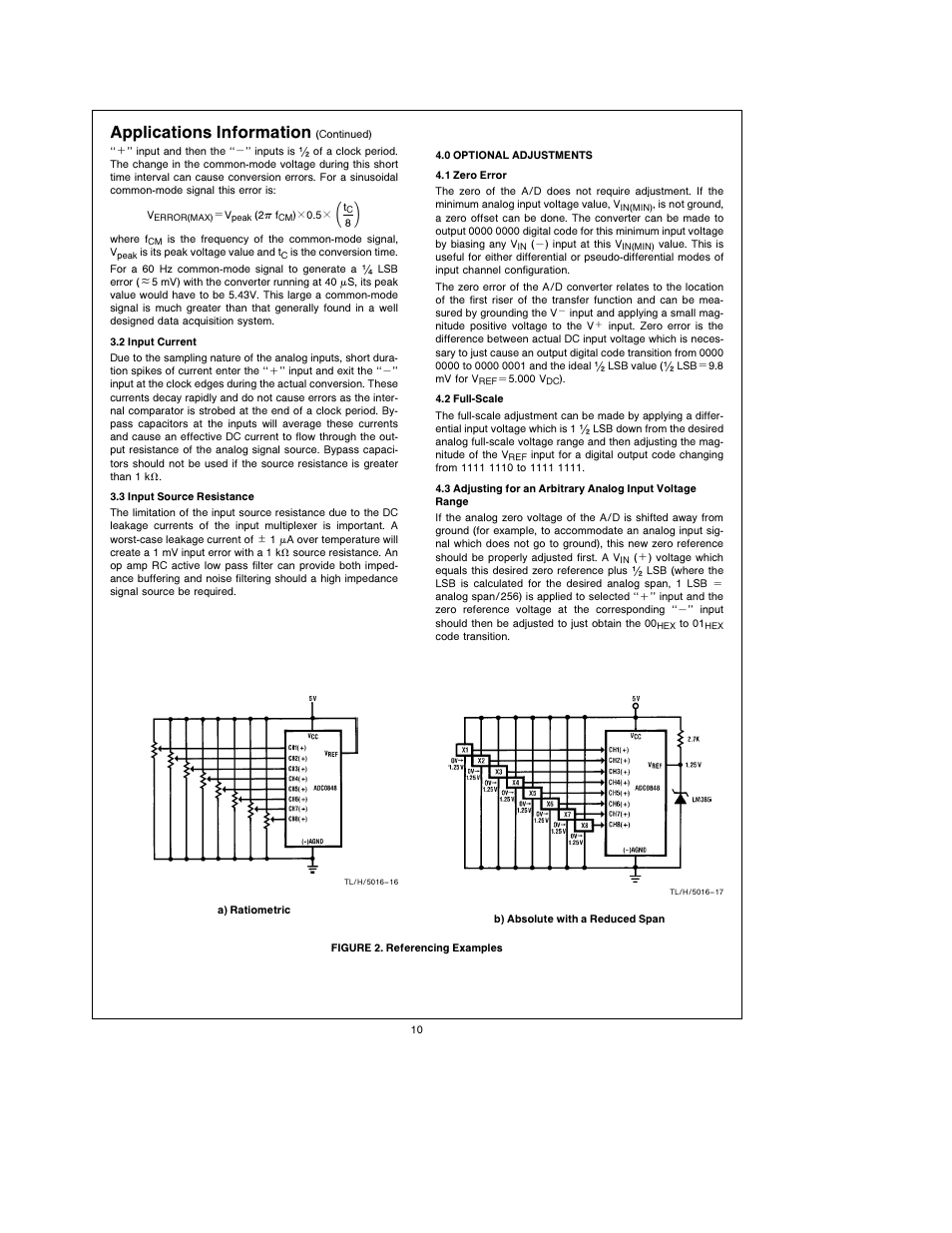 Applications information | Rainbow Electronics ADC0848 User Manual | Page 10 / 20