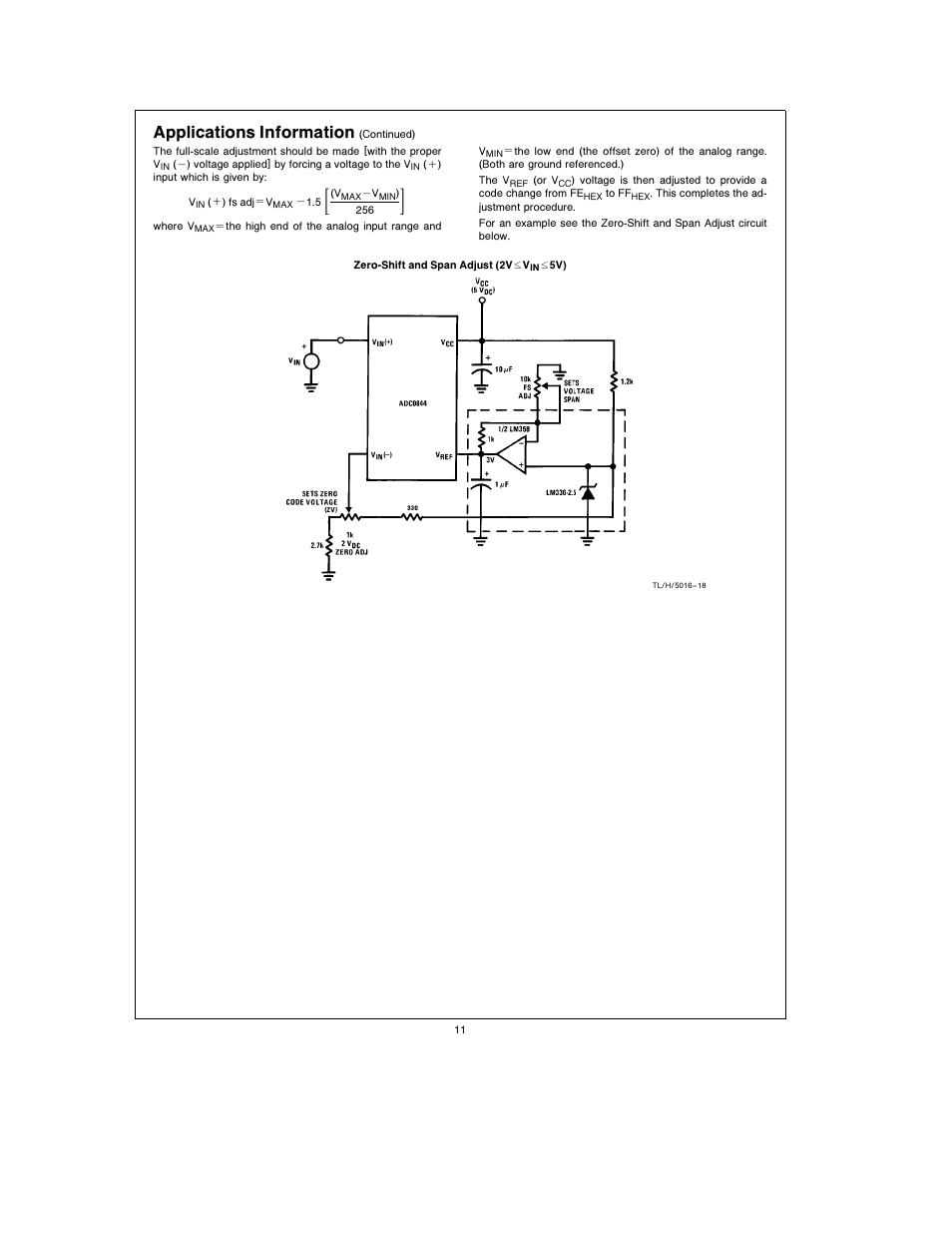 Applications information | Rainbow Electronics ADC0848 User Manual | Page 11 / 20