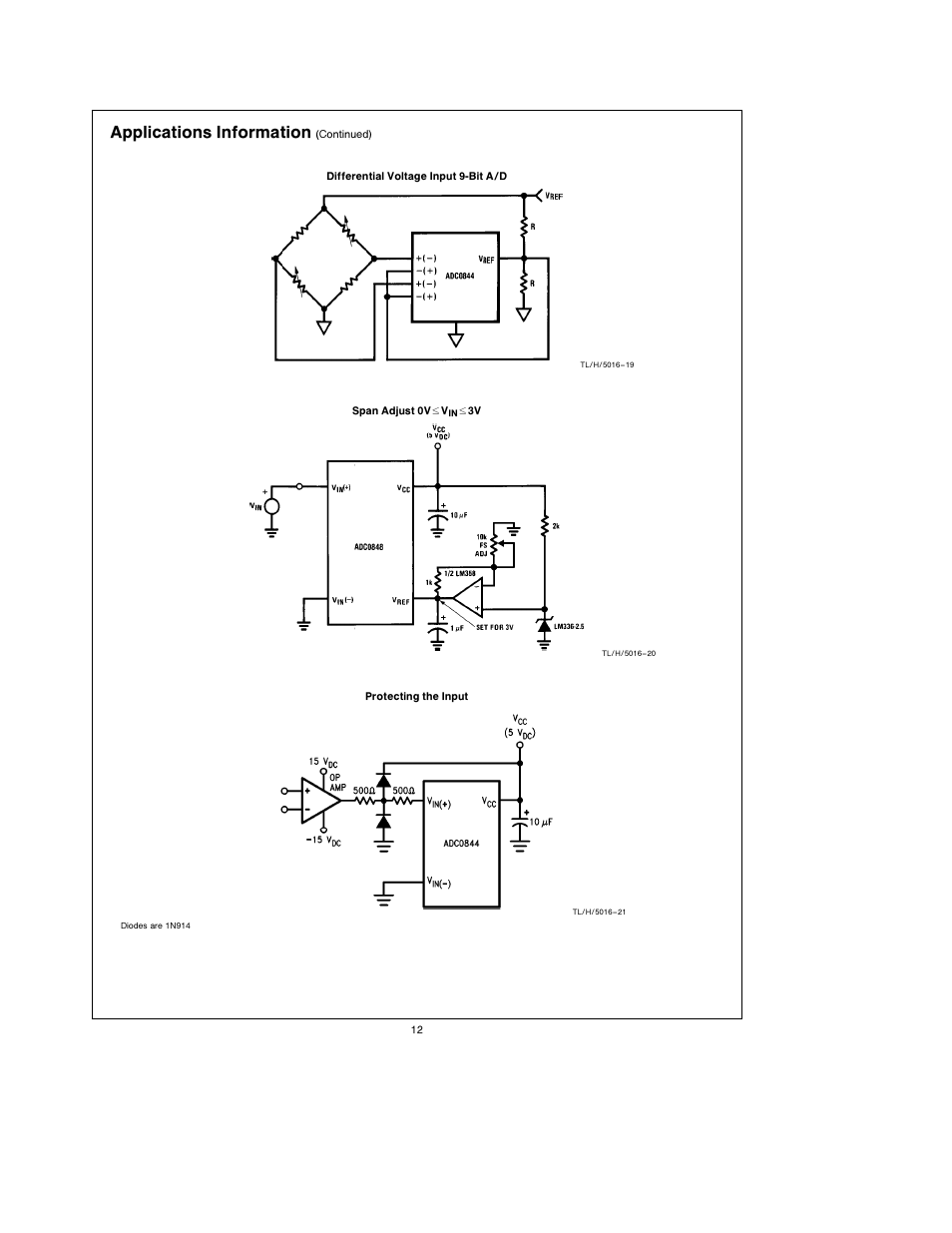 Applications information | Rainbow Electronics ADC0848 User Manual | Page 12 / 20