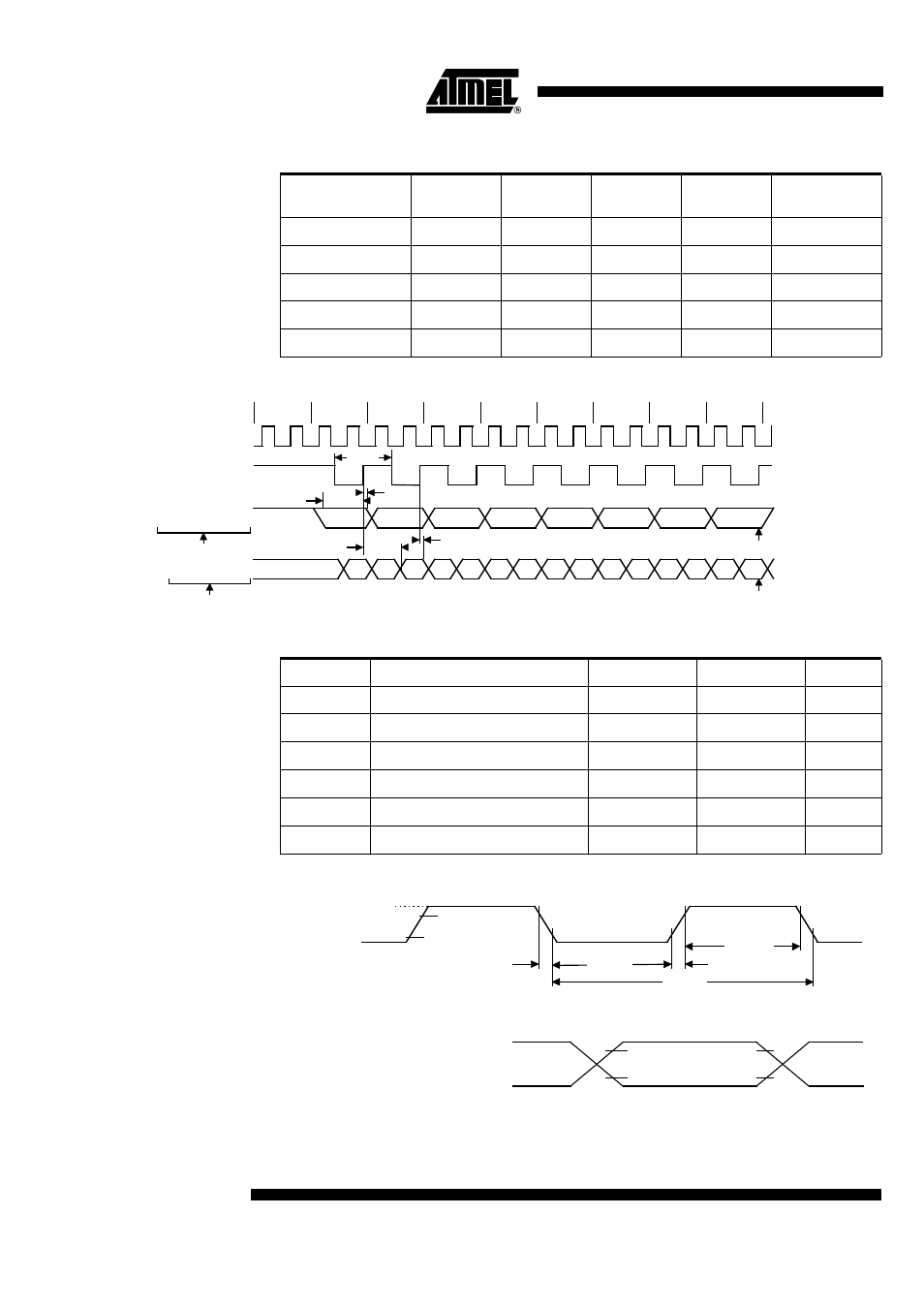 Table 72, Table 73, Min for a logic “1” and v | Max for a logic “0 | Rainbow Electronics T89C5115 User Manual | Page 96 / 105