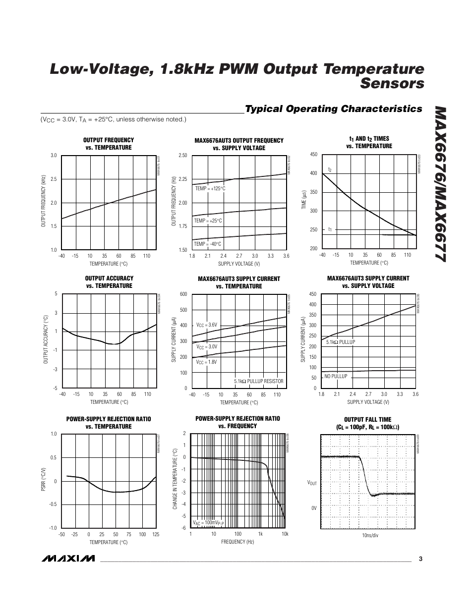 Typical operating characteristics | Rainbow Electronics MAX6677 User Manual | Page 3 / 6