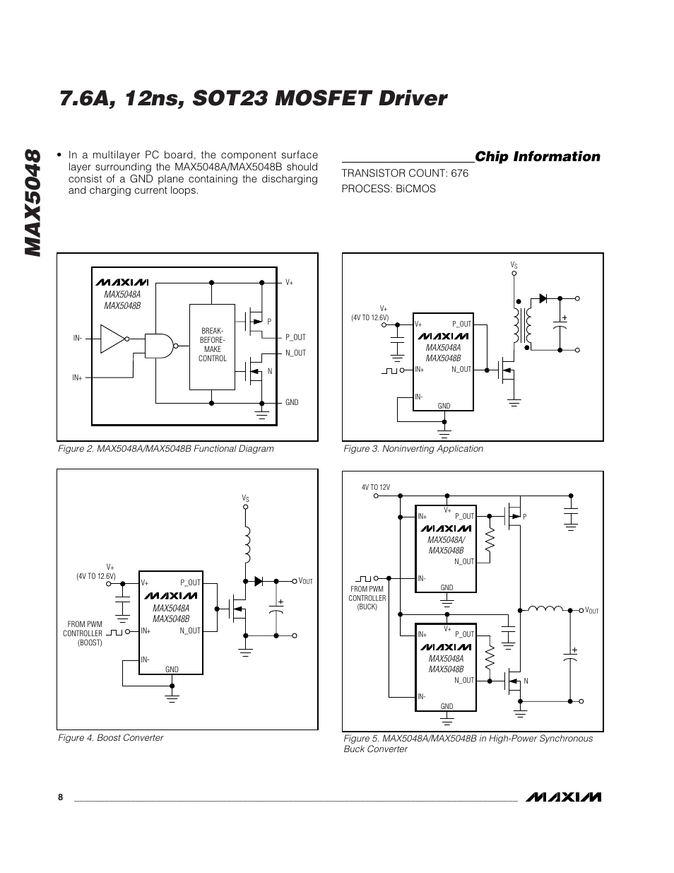 Chip information | Rainbow Electronics MAX5048 User Manual | Page 8 / 9