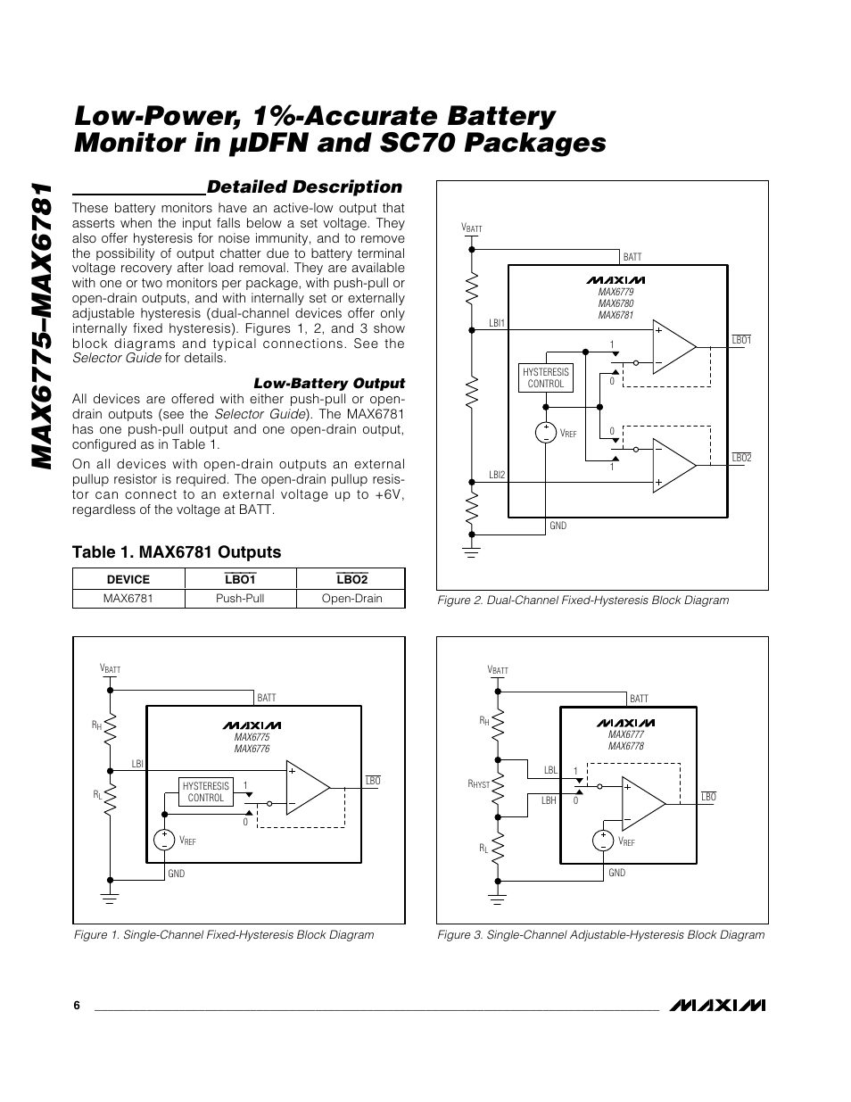 Detailed description | Rainbow Electronics MAX6781 User Manual | Page 6 / 12