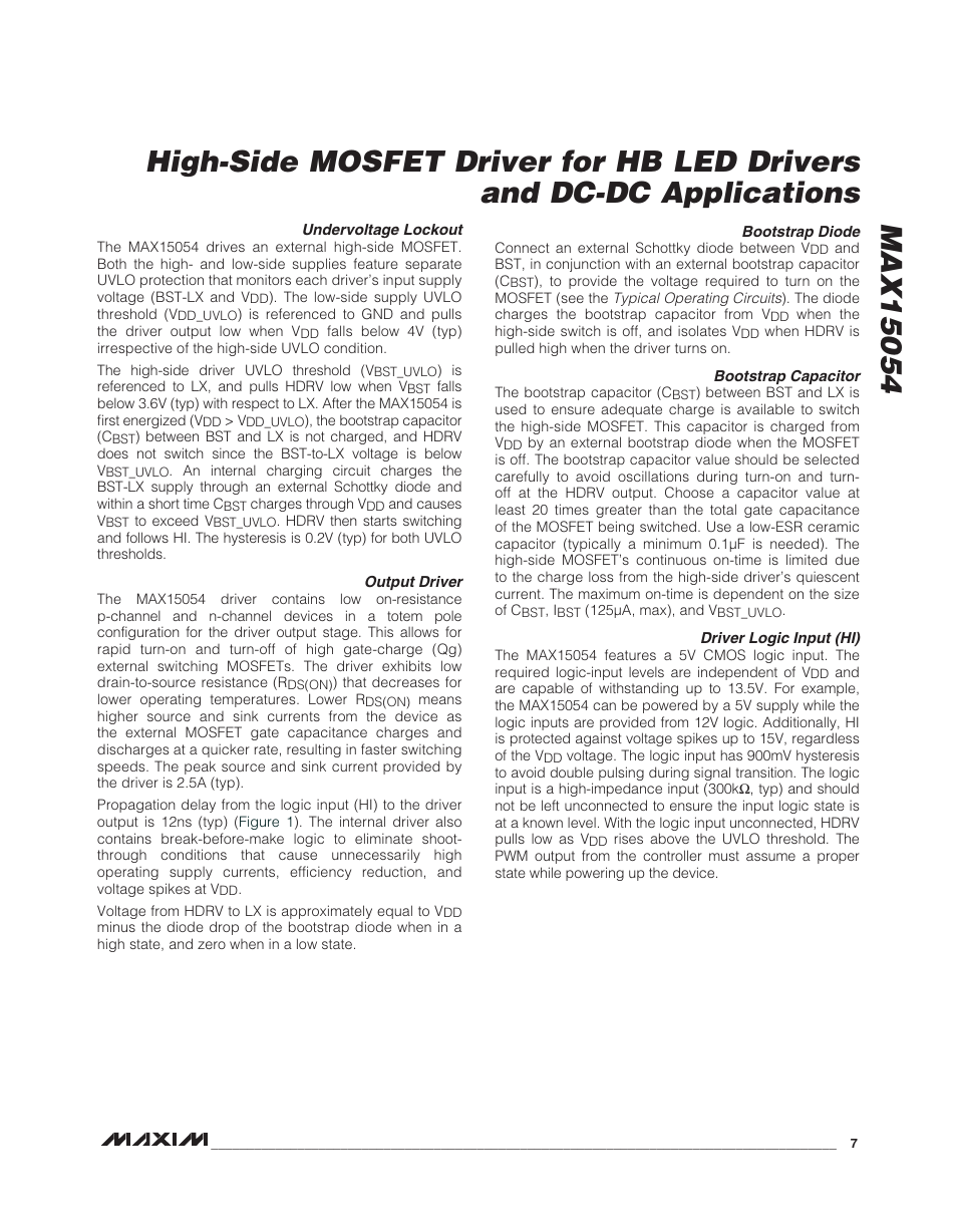Rainbow Electronics MAX15054 User Manual | Page 7 / 9