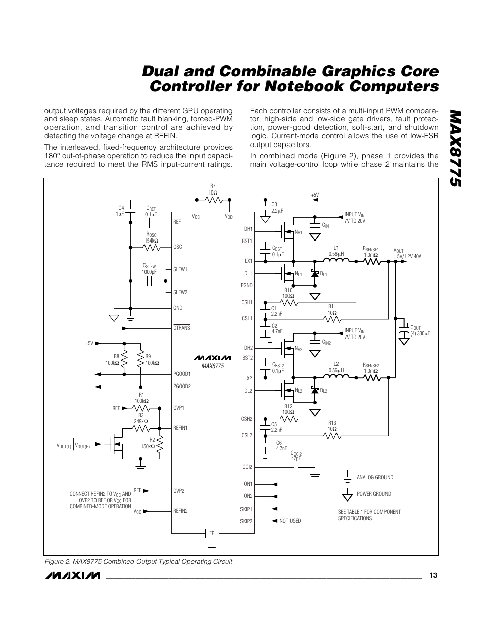 Rainbow Electronics MAX8775 User Manual | Page 13 / 30