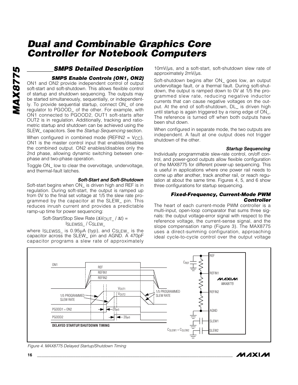 Max8775, Smps detailed description | Rainbow Electronics MAX8775 User Manual | Page 16 / 30