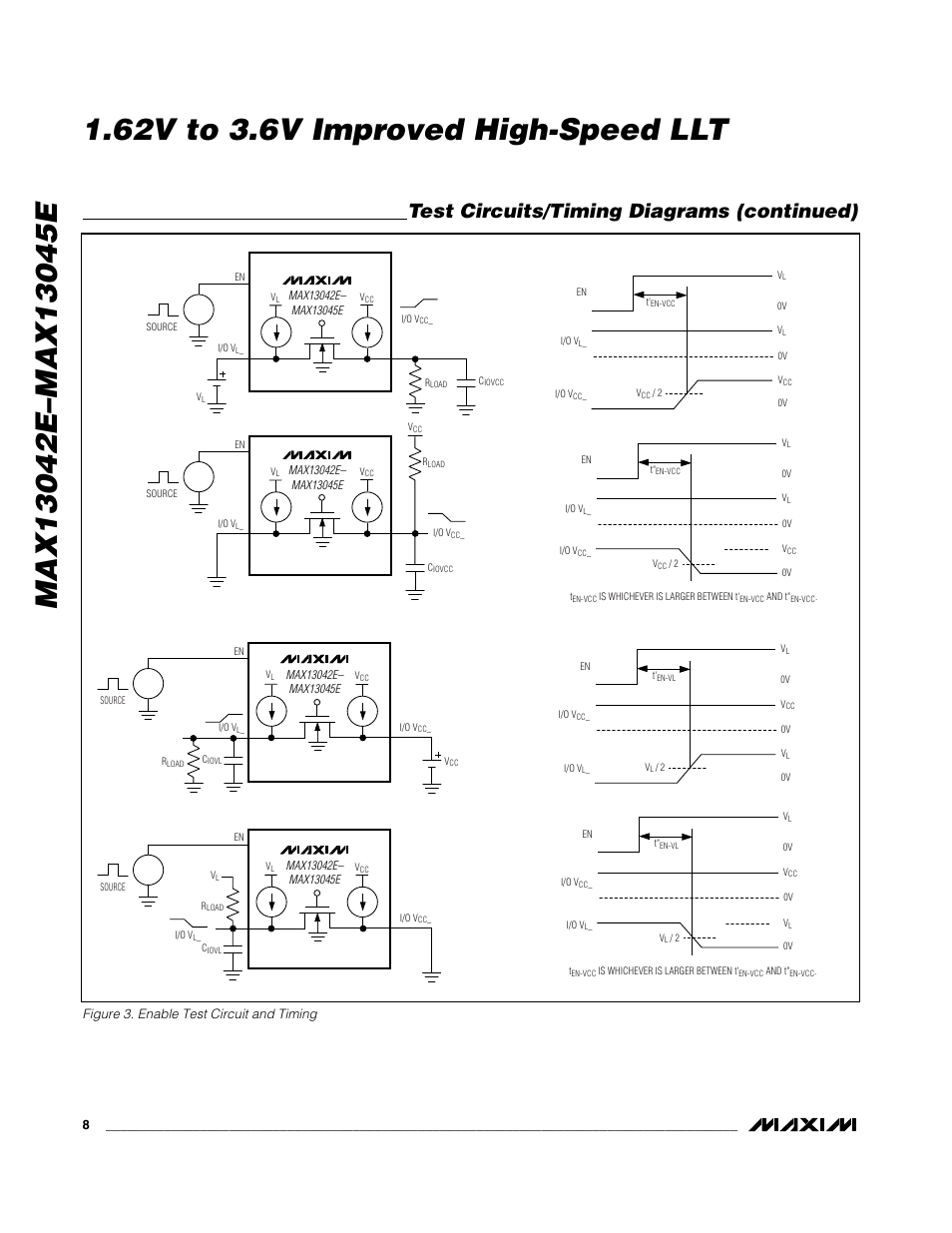 Test circuits/timing diagrams (continued) | Rainbow Electronics MAX13045E User Manual | Page 8 / 14