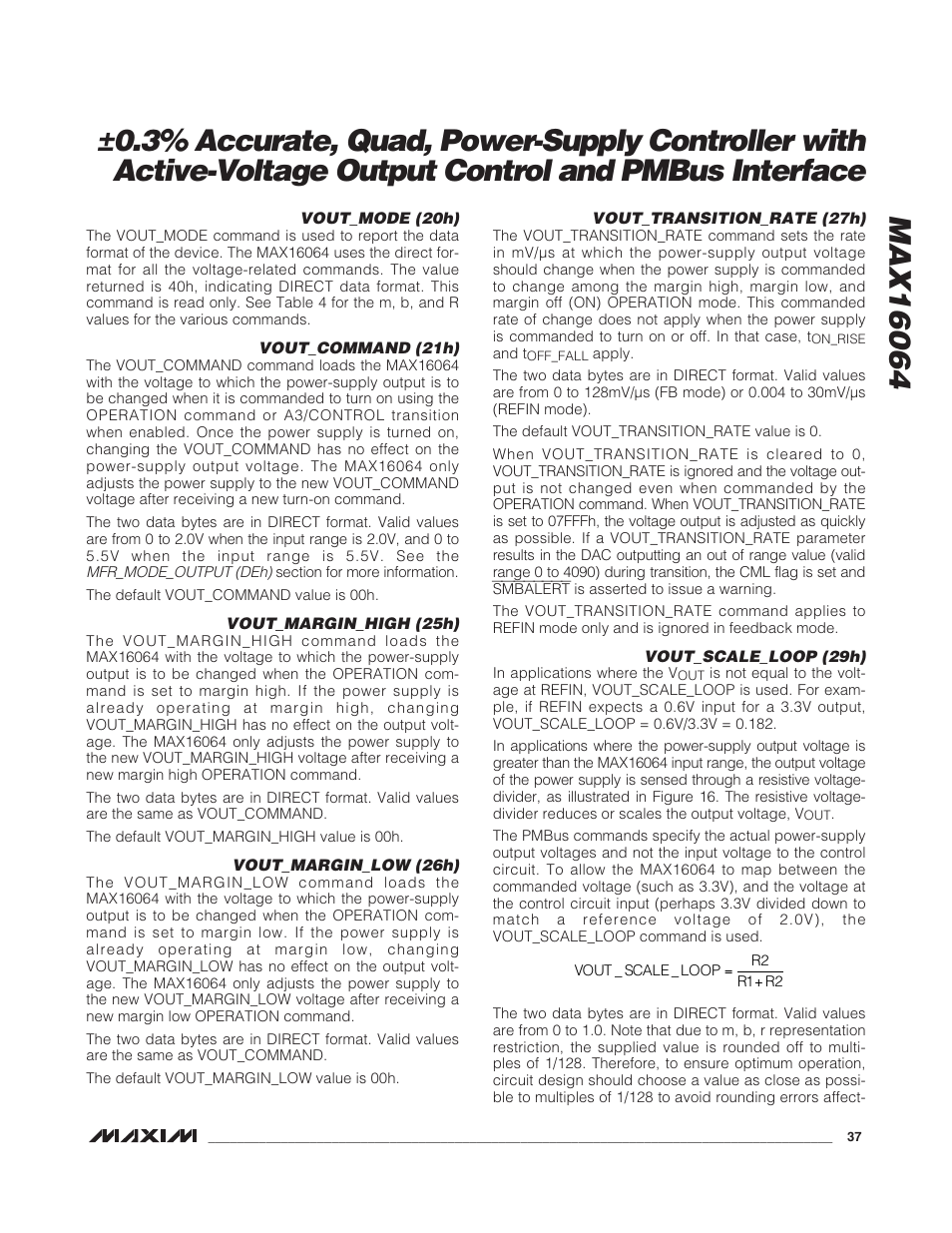 Rainbow Electronics MAX16064 User Manual | Page 37 / 52