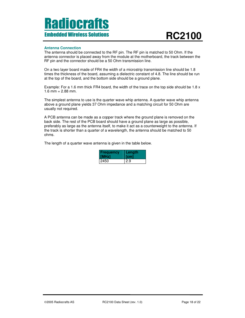 Rc2100 | Rainbow Electronics RC2100 User Manual | Page 18 / 22