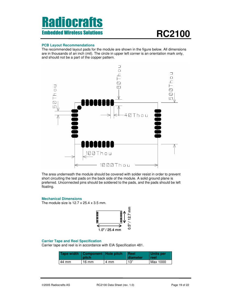 Rc2100 | Rainbow Electronics RC2100 User Manual | Page 19 / 22