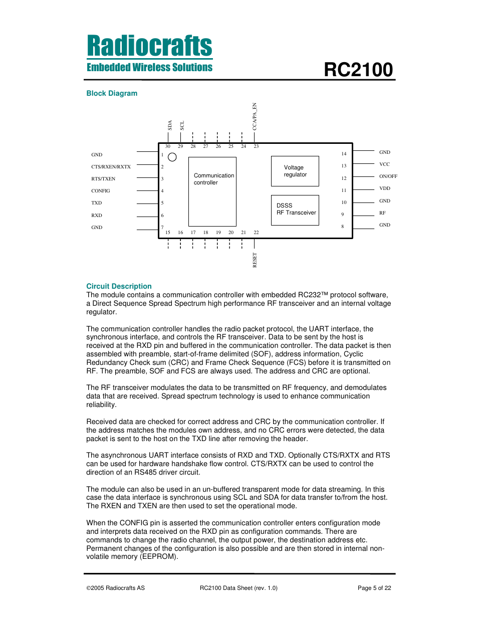 Rc2100 | Rainbow Electronics RC2100 User Manual | Page 5 / 22