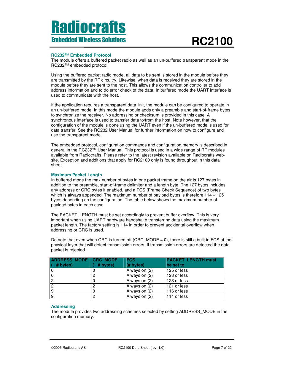 Rc2100 | Rainbow Electronics RC2100 User Manual | Page 7 / 22