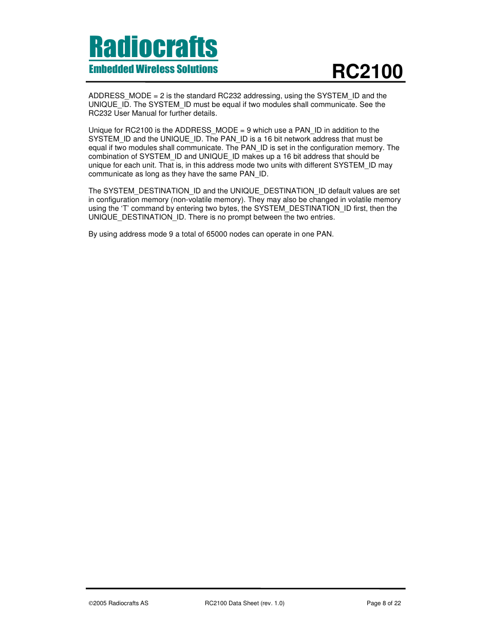 Rc2100 | Rainbow Electronics RC2100 User Manual | Page 8 / 22