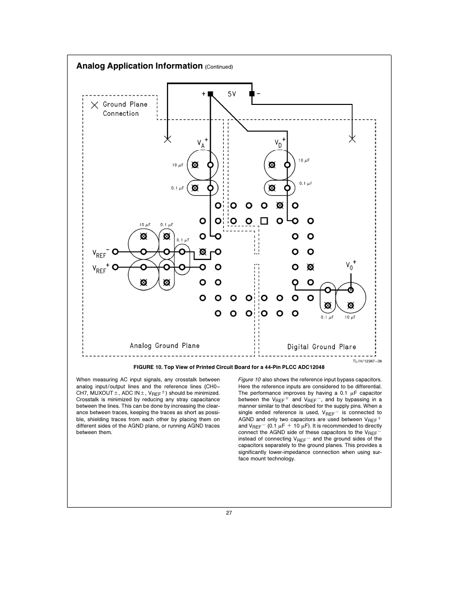 Analog application information | Rainbow Electronics ADC12048 User Manual | Page 27 / 30