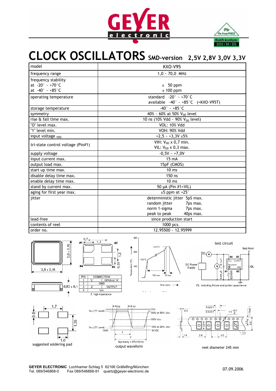Rainbow Electronics KXО-V95 User Manual | 1 page