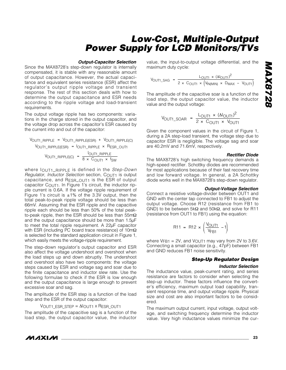 Rainbow Electronics MAX8728 User Manual | Page 23 / 29