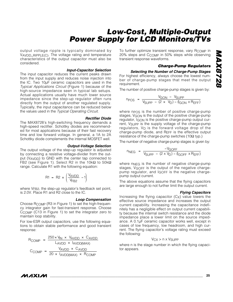 Rainbow Electronics MAX8728 User Manual | Page 25 / 29