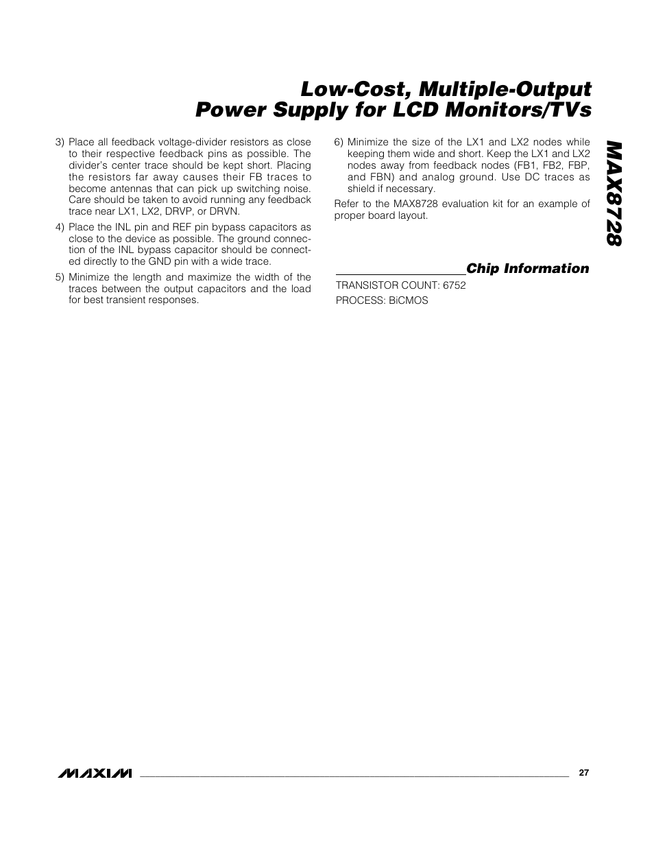 Rainbow Electronics MAX8728 User Manual | Page 27 / 29