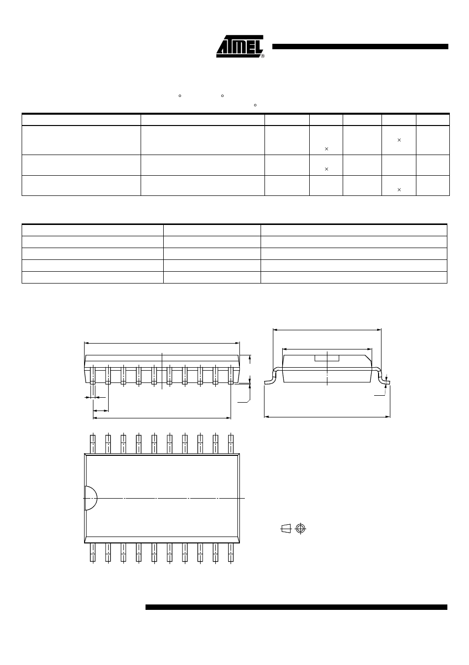 Package information, Electrical characteristics (continued), Ordering information | Package so20 | Rainbow Electronics T5761 User Manual | Page 34 / 35