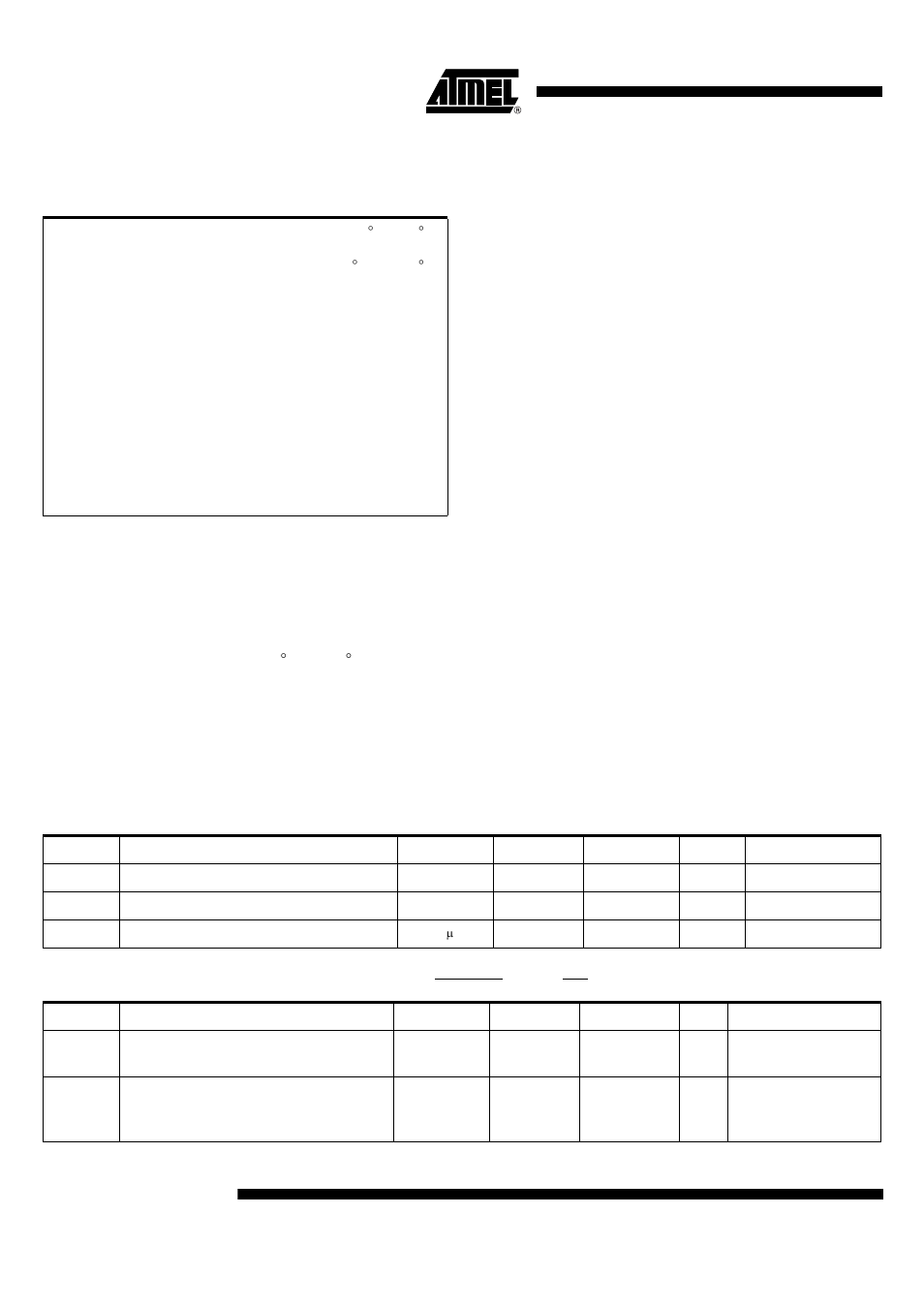 Electrical characteristics, Absolute maximum ratings, Ac/dc parameters | Table 18, At83c24 | Rainbow Electronics AT83C24NDS User Manual | Page 28 / 42