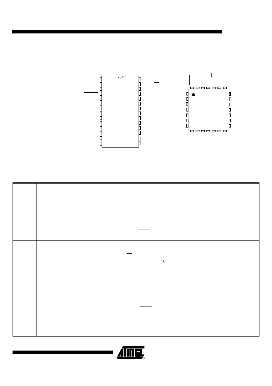 Pin description, Pinouts (top view), Signals | At83c24 | Rainbow Electronics AT83C24NDS User Manual | Page 3 / 42