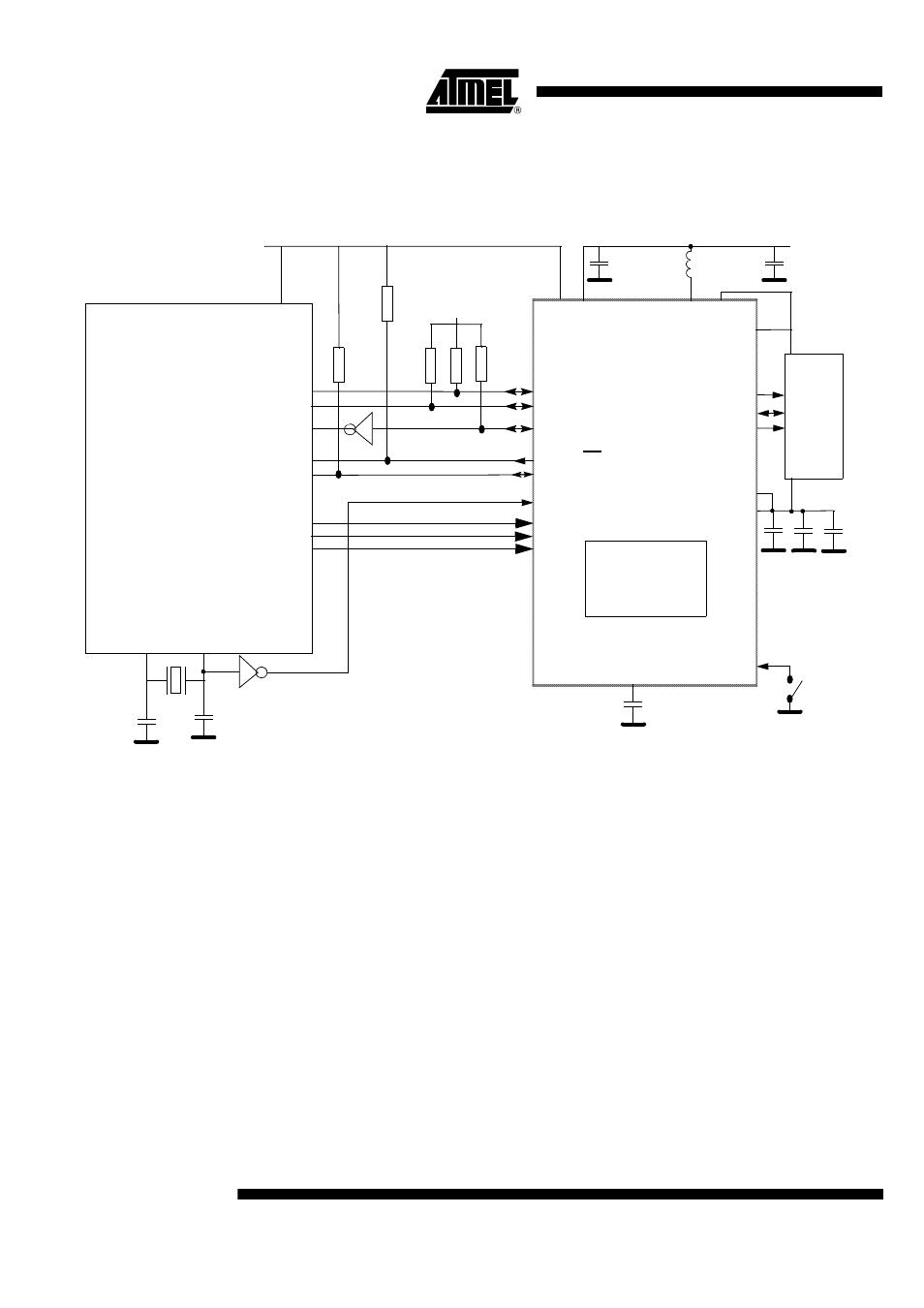 Typical nds application, At83c24, Host | Microcontroller, At83c24nds | Rainbow Electronics AT83C24NDS User Manual | Page 36 / 42