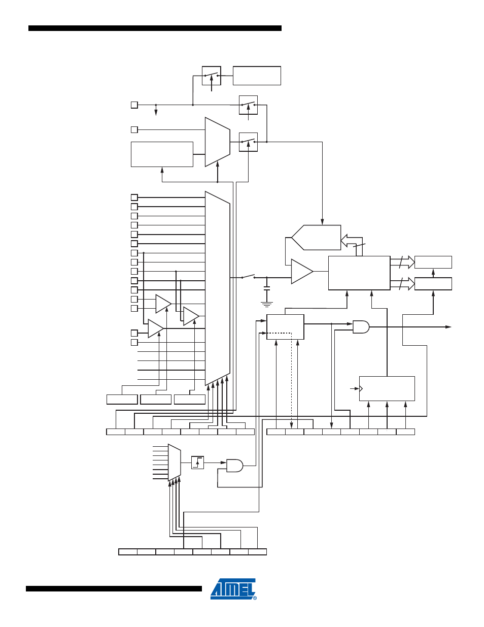 Adch adcl, Gnd bandgap, Temp sensor vcc/4 isrc amp2 | Isrc | Rainbow Electronics ATmega64M1 User Manual | Page 226 / 343