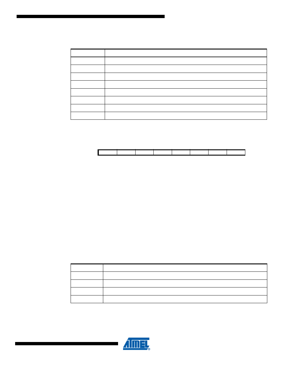 See “amp1csr, See “amp1csr – amplifier 1 control, Table 22-9 | Rainbow Electronics ATmega64M1 User Manual | Page 250 / 343