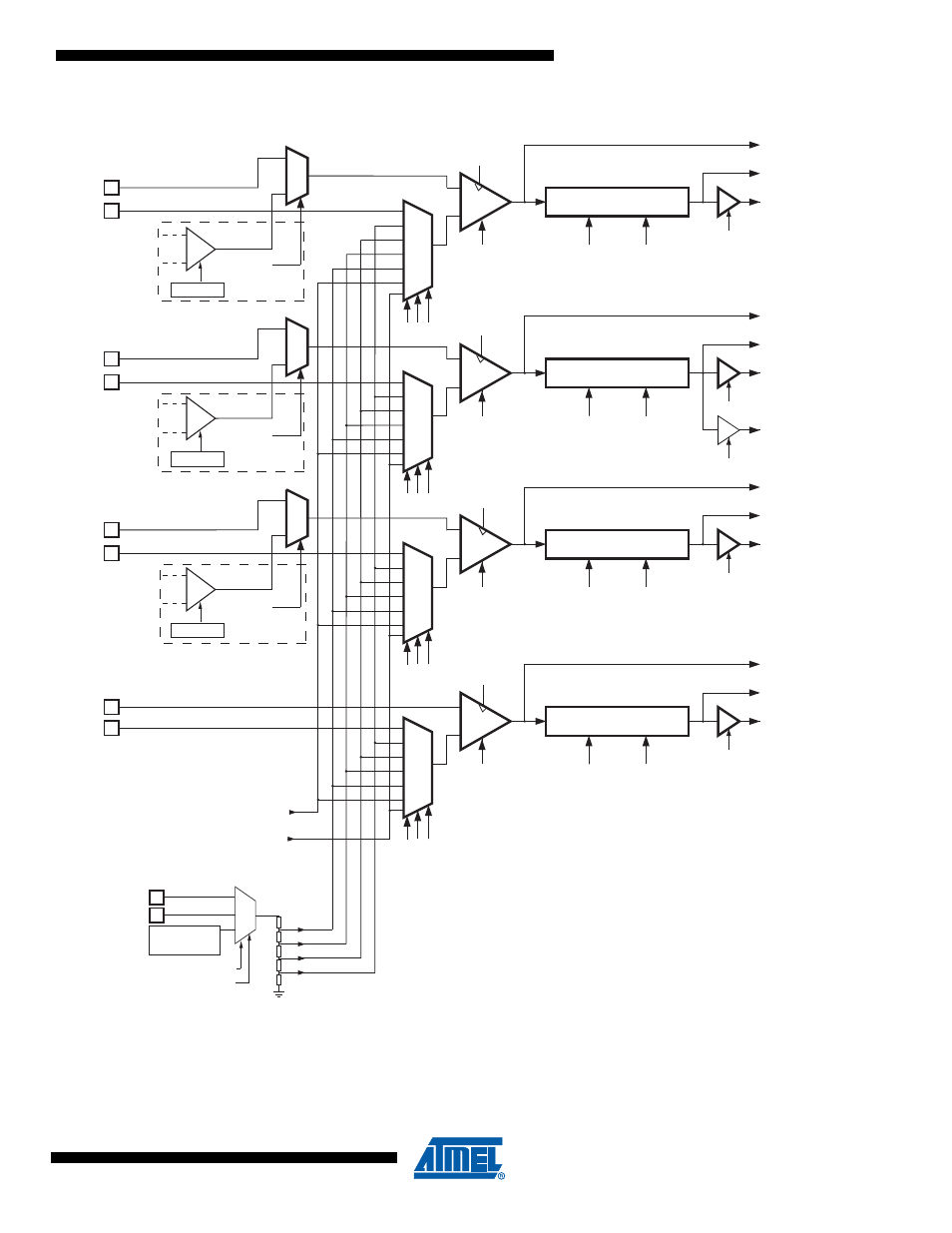 N in, Figure 24-1, Figure 24-1. analog comparator block diagram | Rainbow Electronics ATmega64M1 User Manual | Page 257 / 343