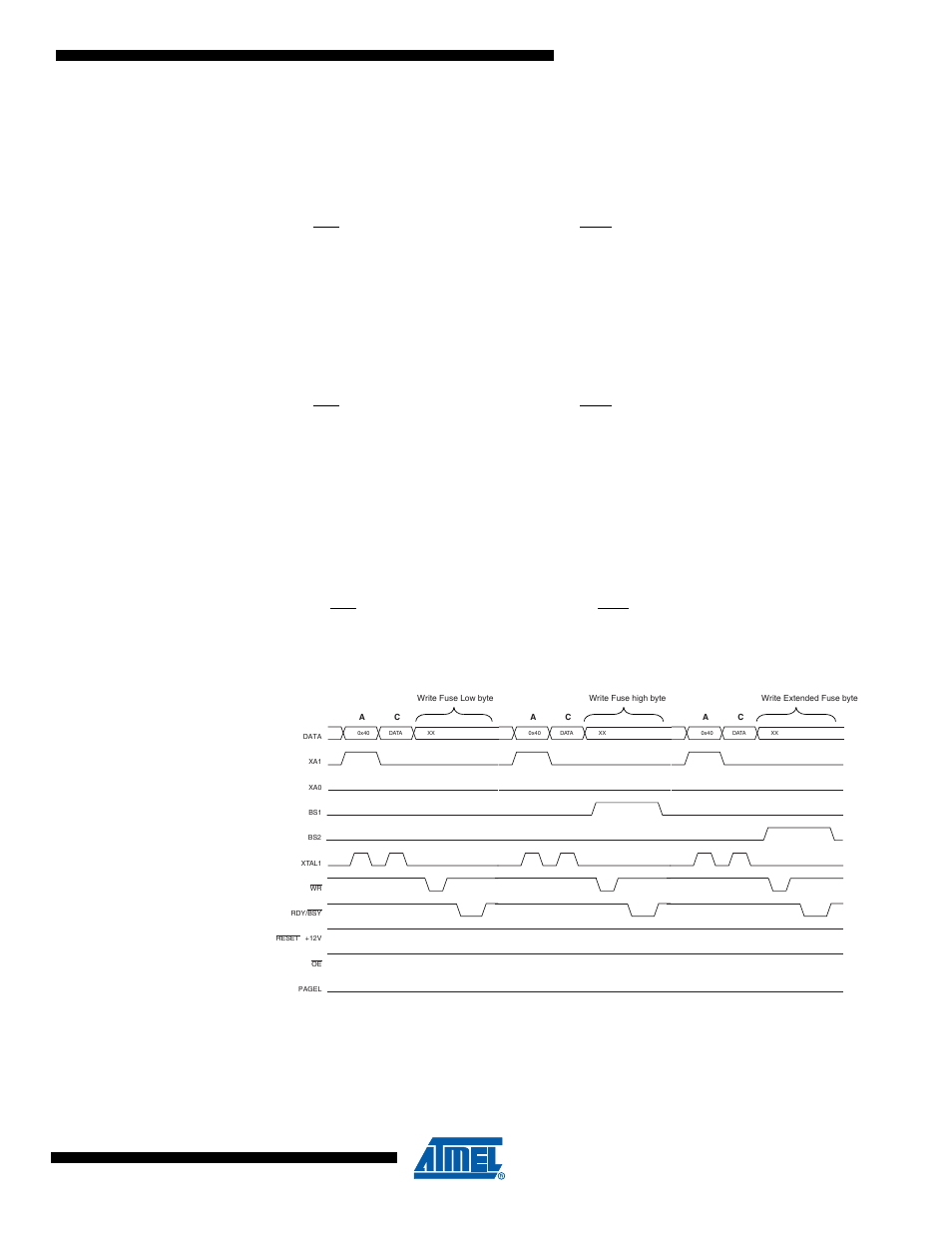 8 programming the fuse low bits, 9 programming the fuse high bits, 10 programming the extended fuse bits | 11 programming the lock bits | Rainbow Electronics ATmega64M1 User Manual | Page 301 / 343