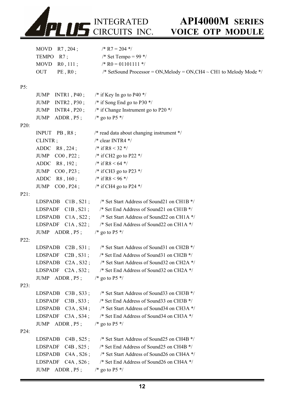 Api4000m | Rainbow Electronics API4000M User Manual | Page 12 / 15