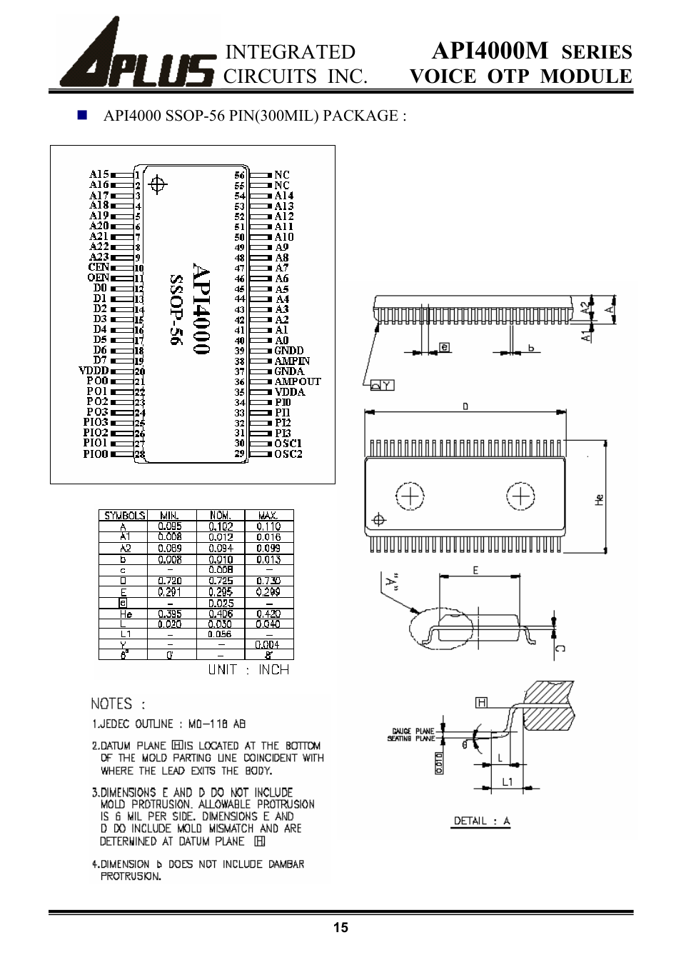 Api4000m | Rainbow Electronics API4000M User Manual | Page 15 / 15
