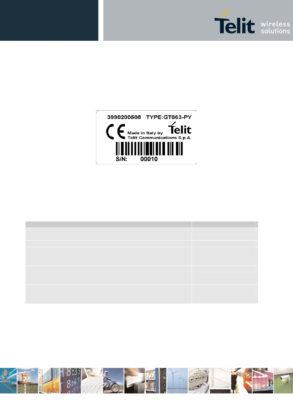 Product versions identification - documentation, 1 product versions identification - documentation, 1 hardware identification | 2 software identification | Rainbow Electronics GT863-PY User Manual | Page 11 / 50