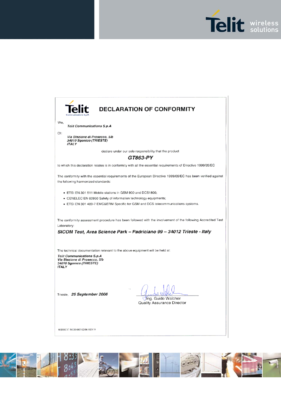 Conformity assessment issues, Conformity assessment, 5 conformity assessment issues | 1 conformity assessment | Rainbow Electronics GT863-PY User Manual | Page 44 / 50