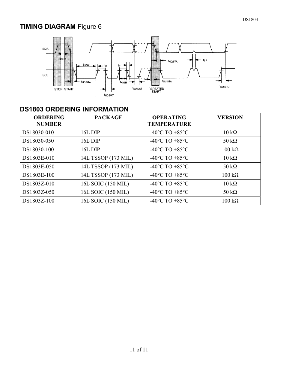 Rainbow Electronics DS1803 User Manual | Page 11 / 11