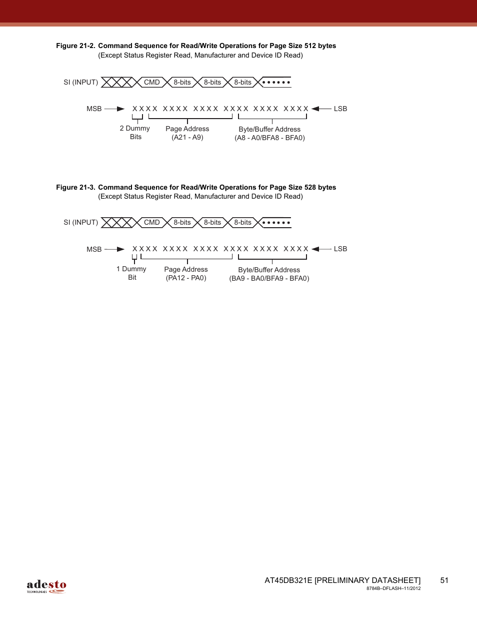 Rainbow Electronics AT45DB642 User Manual | Page 51 / 71
