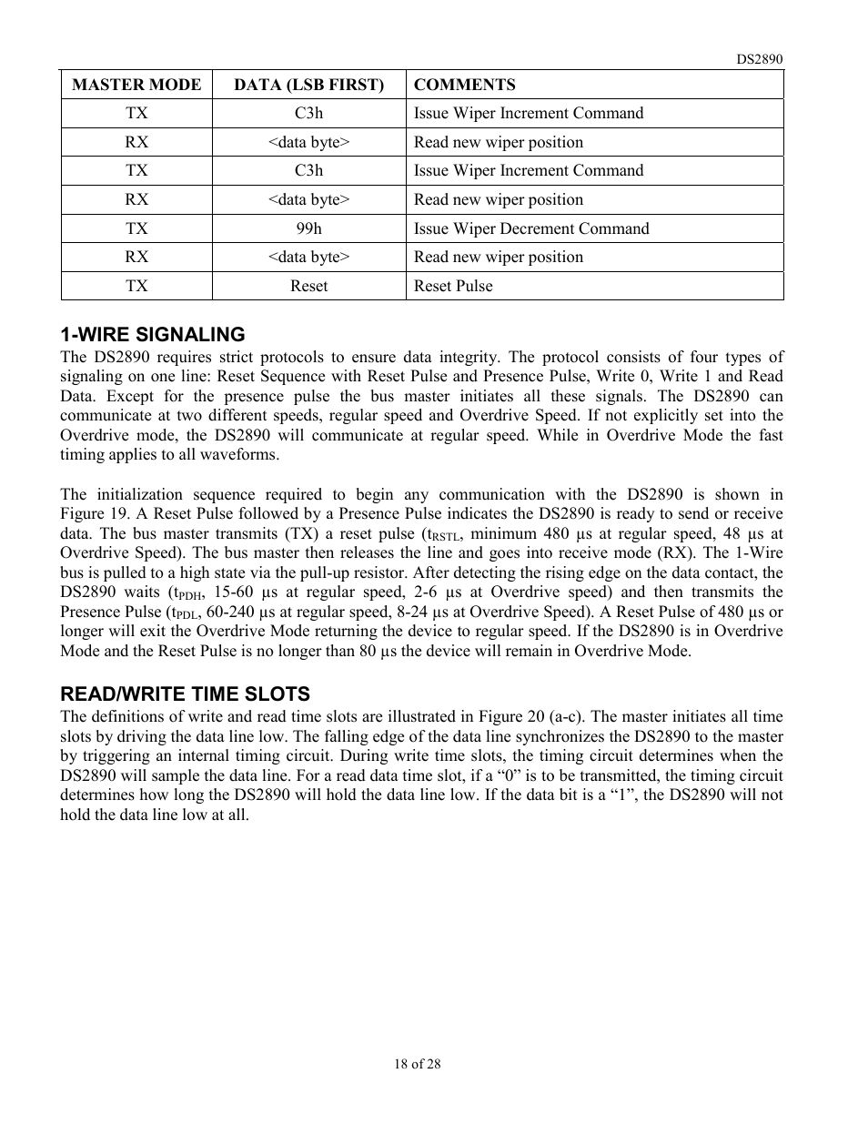 Rainbow Electronics DS2890 User Manual | Page 18 / 28