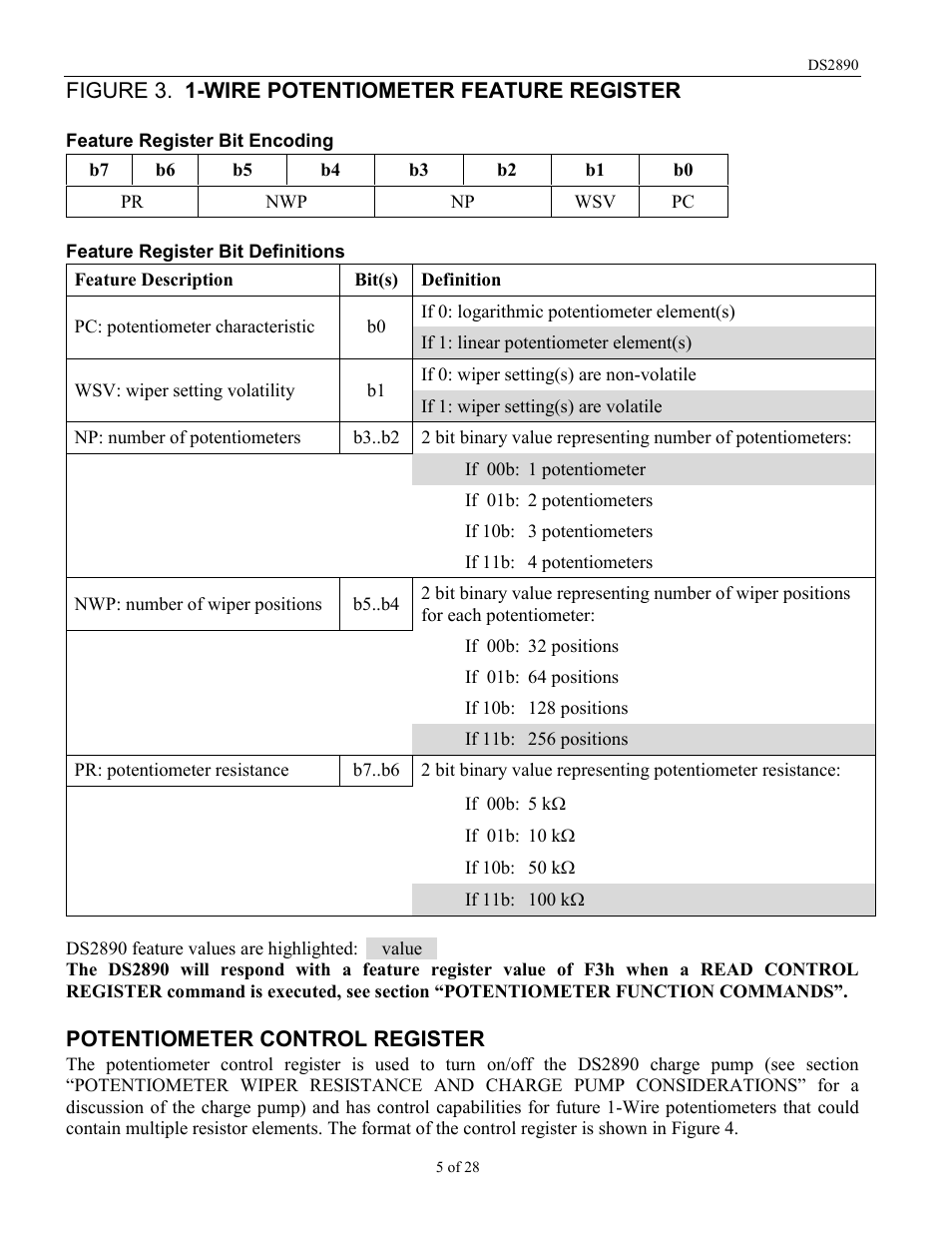 Rainbow Electronics DS2890 User Manual | Page 5 / 28