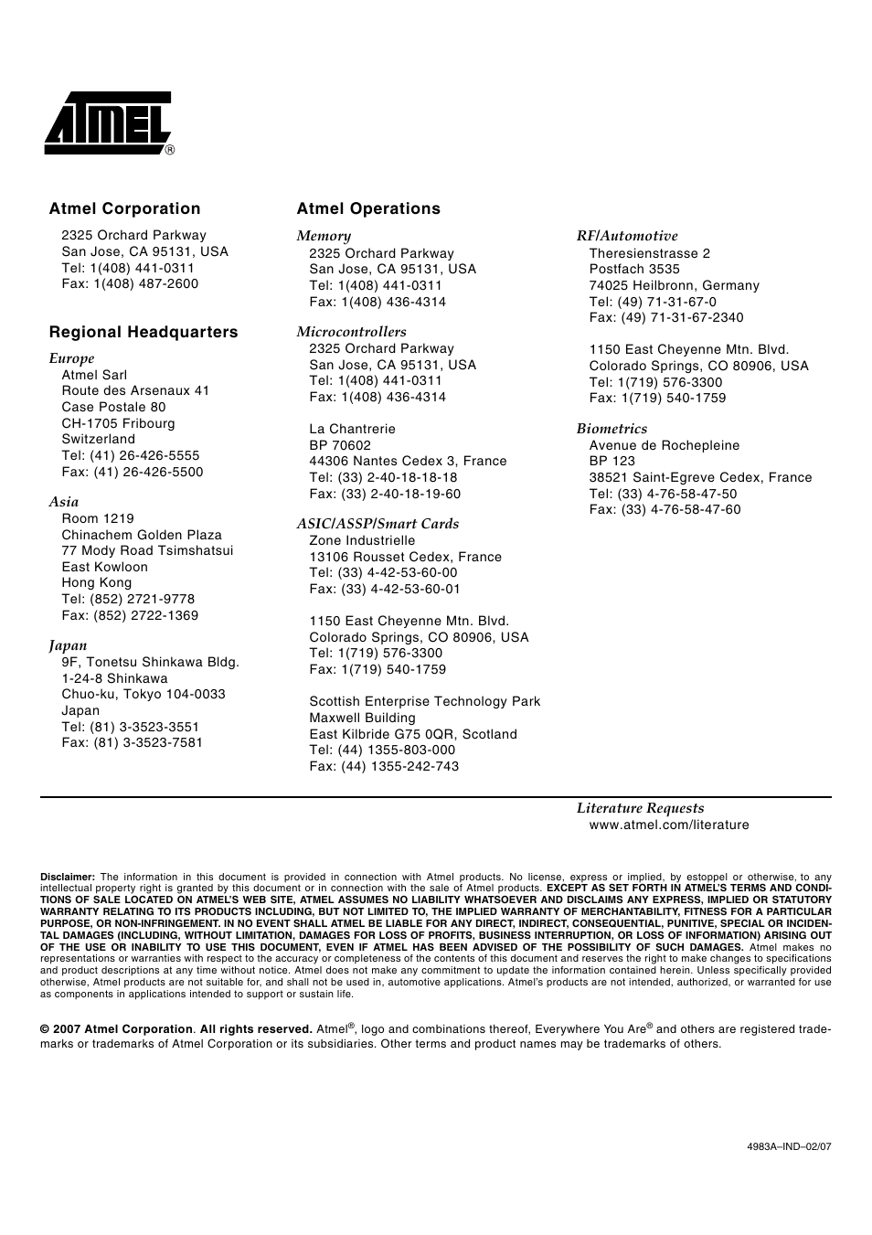 Rainbow Electronics ATA8401 User Manual | Page 12 / 12