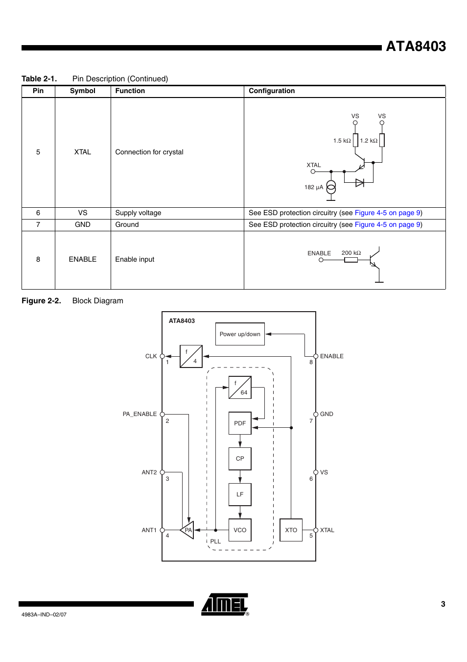 Ata8403 | Rainbow Electronics ATA8401 User Manual | Page 3 / 12