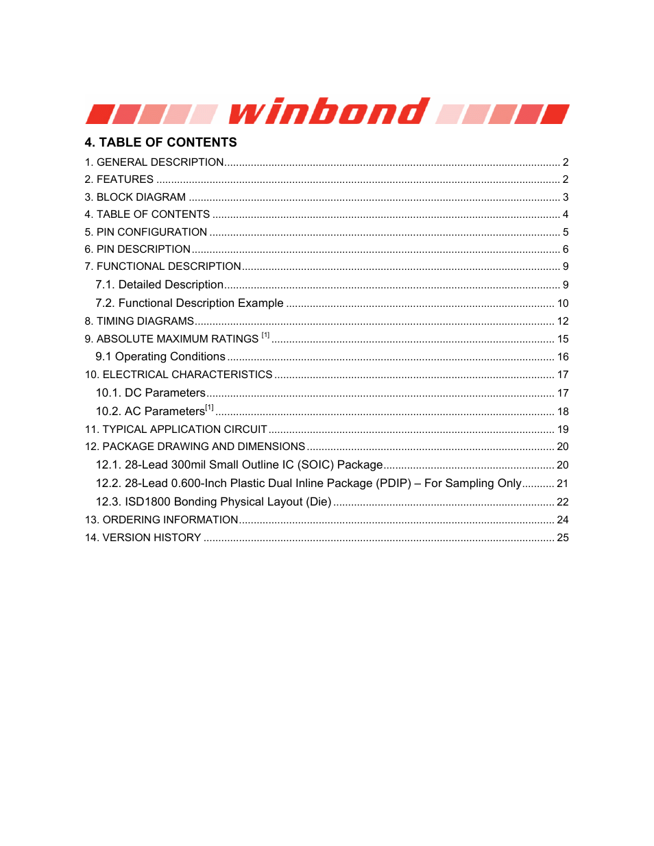 Rainbow Electronics ISD1800 User Manual | Page 4 / 26