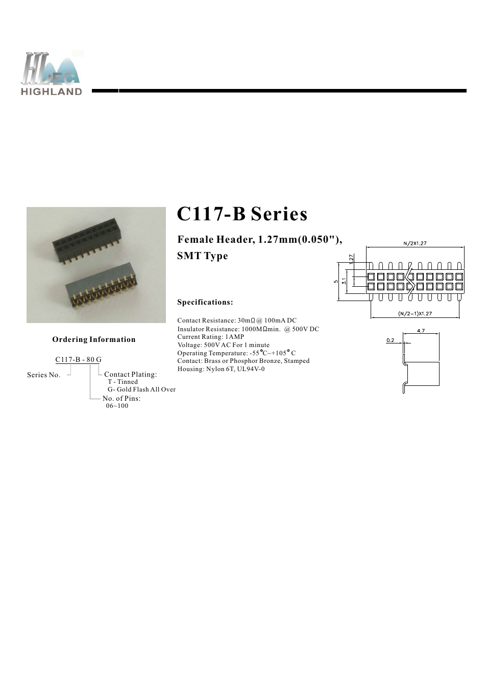 Rainbow Electronics C117-B Series User Manual | 1 page